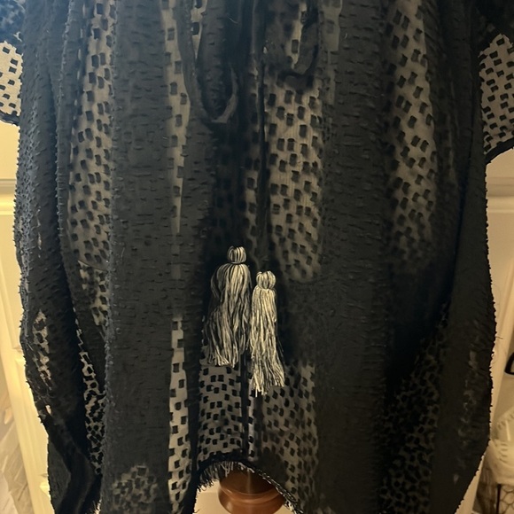 Steve Madden swim cover-up, one size fits, most, adjustable waist, deep V-neck - Picture 3 of 9